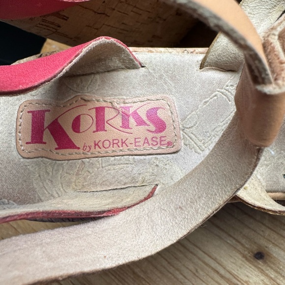 KORKS by Kork-Ease Rainbow Wedge Strap Sandals, 4.5” Cork Heel, Size US9/EU40.5 - Picture 6 of 11